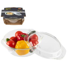 Кастрюля с крышкой 2 в 1, ITALIANO, объем 1,95 л, из термостойкого стекла